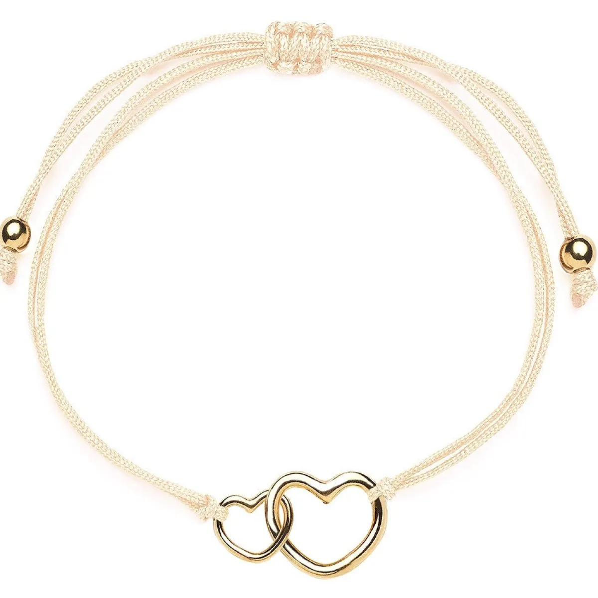Schmuckladen Herz-Armband Double Feeling - 925 Sterlingsilber^ Valentinstag|Stoffarmbänder