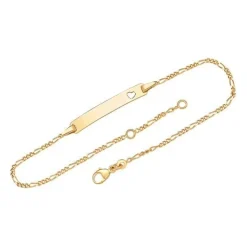 Schmuckladen Herz-Armband gravierbar (375 Gelbgold)^ Herzarmbänder|Echtgoldarmband