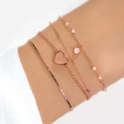 Schmuckladen Herzarmband mit Gravur "Bride" 925 Sterlingsilber^ Armbänder Mit Gravur|Armbänder Mit Gravur