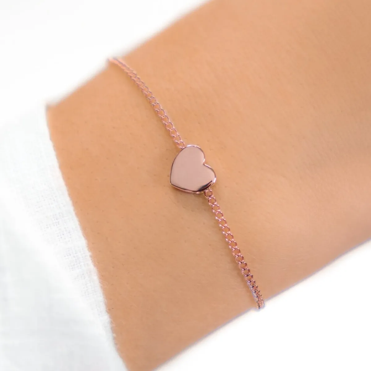Schmuckladen Herzarmband mit Gravur "Bride" 925 Sterlingsilber^ Armbänder Mit Gravur|Armbänder Mit Gravur