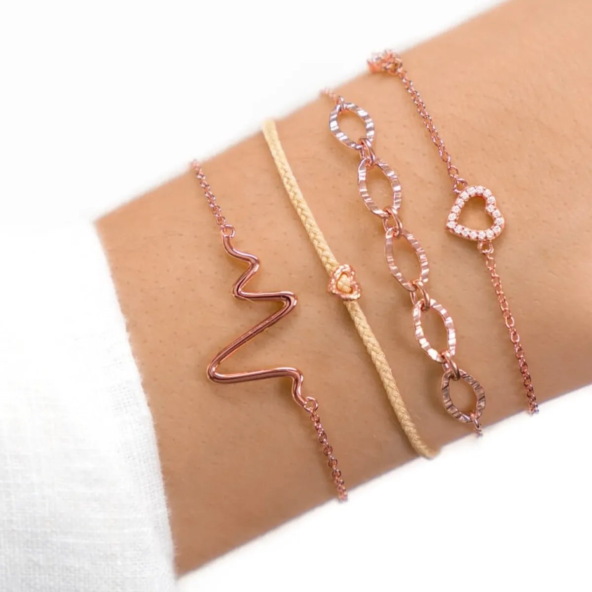 Schmuckladen Herz-Armband Sparkling Heart mit Zirkonia - 925 Sterlingsilber^ Weihnachten|Schmuck