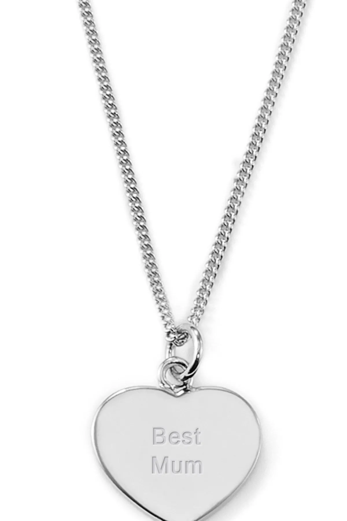 Schmuckladen Herzkette - Best Mum - Rückseitengravur möglich^ Herzketten|Personalisierter Schmuck Für Mamas