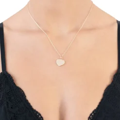 Schmuckladen Herzkette - Little Heart - individuell gravierbar | 585 Echtgold^ Weihnachten|Schmuck