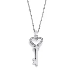 Schmuckladen Herzkette mit Schlüssel Key to Your Heart - 925 Sterlingsilber^ Weihnachten|Schmuck