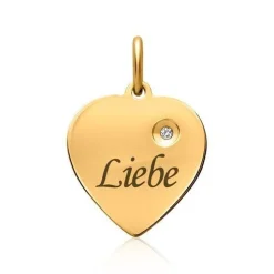 Schmuckladen Herzkette mit Zirkonia^ Muttertag|Valentinstag