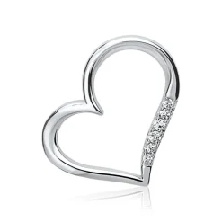 Schmuckladen Herzkette mit Zirkonia - 925 Sterlingsilber^ Weihnachten|Schmuck