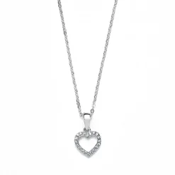 Schmuckladen Herzkette Zirkonia - 925 Sterlingsilber^ Weihnachten|Schmuck