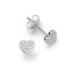 Schmuckladen Herzohrstecker Zirkonia - 925 Sterlingsilber^ Valentinstag|Schmuck