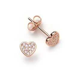 Schmuckladen Herzohrstecker Zirkonia - 925 Sterlingsilber^ Valentinstag|Schmuck