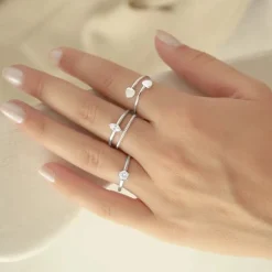 Schmuckladen Herz-Ring Double Love - größenverstellbar^ Schmuck