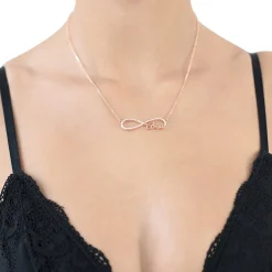 Schmuckladen Infinity Love Halskette - 925 Sterlingsilber^ Valentinstag|Schmuck