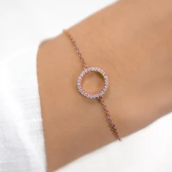 Schmuckladen Kreis - Armband mit Zirkonia - Sparkling Circle - 925 Sterlingsilber^ Schmuck