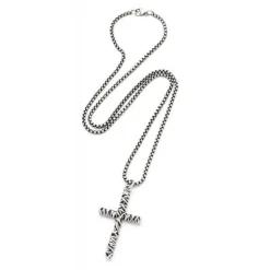 Schmuckladen Kreuz-Halskette Braided Cross - Edelstahl^ Konfirmation|Schmuck
