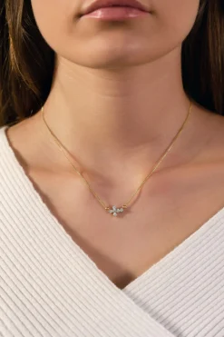 Schmuckladen Kreuzkette mit Zirkonia 925 Sterlingsilber^ Konfirmation|Schmuck