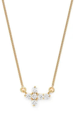 Schmuckladen Kreuzkette mit Zirkonia 925 Sterlingsilber^ Konfirmation|Schmuck