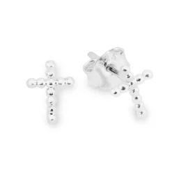 Schmuckladen Kreuz-Ohrstecker Abiding Faith - 925 Sterlingsilber^ Konfirmation|Schmuck