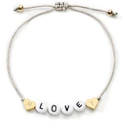 Schmuckladen Love Armband mit Diamantgravur^ Stoffarmbänder|Namensarmbänder