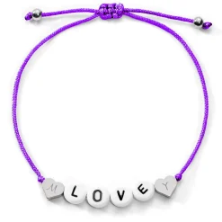 Schmuckladen Love Armband mit Diamantgravur^ Stoffarmbänder|Namensarmbänder