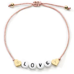 Schmuckladen Love Armband mit Diamantgravur^ Stoffarmbänder|Namensarmbänder
