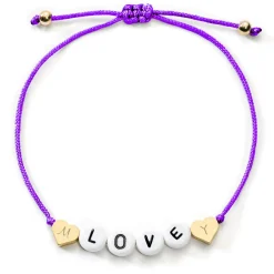 Schmuckladen Love Armband mit Diamantgravur^ Stoffarmbänder|Namensarmbänder