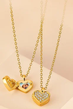 Schmuckladen Medaillon Sparkly Heart^ Weihnachten|Schmuck