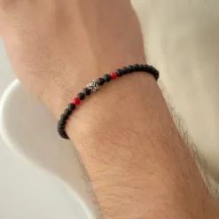 Schmuckladen Männer-Armband mit Achat Tiger^ Stoffarmbänder|Schmuck
