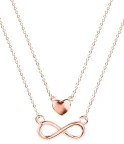 Schmuckladen Muttertagsgeschenk - Halskette "Double Chain Infinity-Love" - 925 Ster^ Muttertag|Schmuck