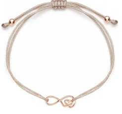 Schmuckladen Muttertagsgeschenk - Stoffarmband "für immer Liebe" - 925 Sterlingsilb^ Muttertag|Schmuck