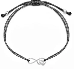 Schmuckladen Muttertagsgeschenk - Stoffarmband "für immer Liebe" - 925 Sterlingsilb^ Muttertag|Schmuck