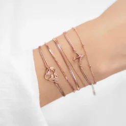 Schmuckladen Muttertagsgeschenk - Stoffarmband Weltenherz - 925 Sterlingsilber^ Muttertag|Schmuck
