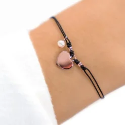 Schmuckladen Muttertagsgeschenk-Set - Herz-Armbänder mit Gravur^ Muttertag|Personalisierter Schmuck Für Mamas