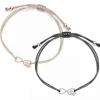 Schmuckladen Muttertagsgeschenk-Set - Stoffarmbänder "für immer Liebe" 925 Sterling^ Muttertag|Schmuck