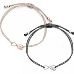 Schmuckladen Muttertagsgeschenk-Set - Stoffarmbänder "für immer Liebe" 925 Sterling^ Muttertag|Schmuck
