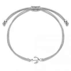 Schmuckladen Muttertagsgeschenk-Set - Stoffarmbänder Anker - 925 Sterlingsilber^ Muttertag|Schmuck