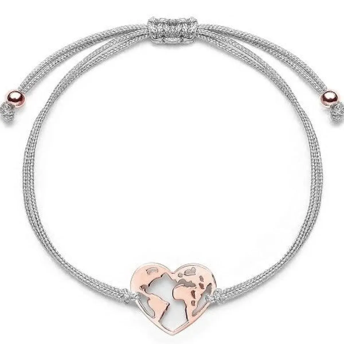 Schmuckladen Muttertagsgeschenk-Set - Stoffarmbänder Weltenherz - 925 Sterlingsilbe^ Muttertag|Schmuck