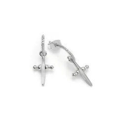 Schmuckladen Ohrring Kreuz - 925 Sterlingsilber^ Konfirmation|Schmuck
