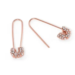 Schmuckladen Ohrring Safety Pin mit Zirkonia | einzeln^ Schmuck