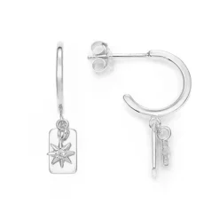 Schmuckladen Ohrringe Petite North mit Zirkonia - 925 Sterlingsilber^ Ohrstecker|Ohrhänger