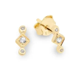 Schmuckladen Ohrringe Sparkle Trio mit Zirkonia - 925 Sterlingsilber^ Weihnachten|Schmuck