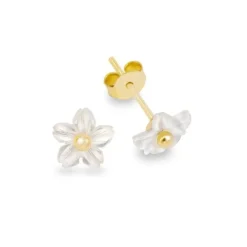 Schmuckladen Ohrstecker Flower - Perlmutt und 925 Sterlingsilber^ Weihnachten|Schmuck