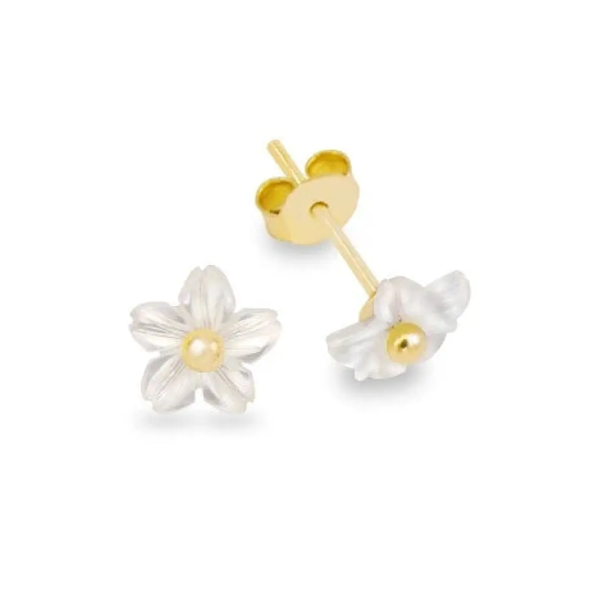 Schmuckladen Ohrstecker Flower - Perlmutt und 925 Sterlingsilber^ Weihnachten|Schmuck