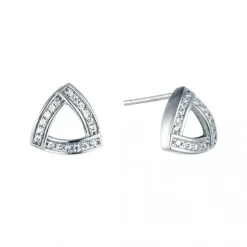 Schmuckladen Ohrstecker "Dreieck mit Zirkonia" - 925 Sterlingsilber^ Ohrstecker|Schmuck
