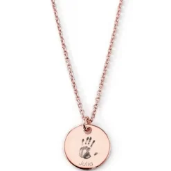 Schmuckladen Plättchen-Kette mit Handabdruck^ Spruchketten|Schmuck Mit Abdrücken