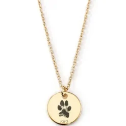 Schmuckladen Plättchen-Kette mit Pfotenabdruck^ Spruchketten|Schmuck Mit Abdrücken
