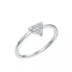 Schmuckladen Ring Dreieck - 925 Sterlingsilber^ Vergoldete Ringe|Silberringe