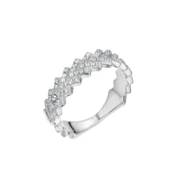Schmuckladen Ring Frosted - 925 Sterlingsilber^ Vergoldete Ringe|Silberringe