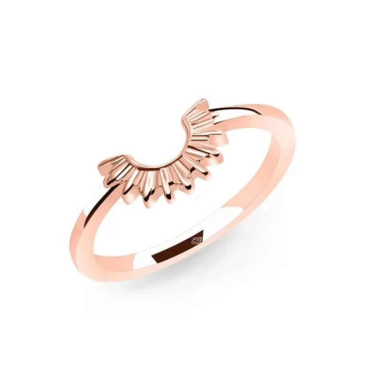 Schmuckladen Ring Halbsonne - 925 Sterlingsilber^ Vergoldete Ringe|Silberringe