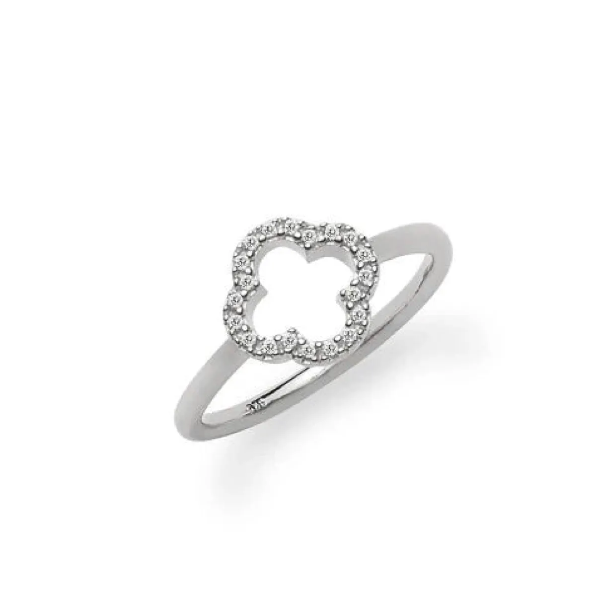 Schmuckladen Ring Kleeblatt - 925 Sterlingsilber^ Vergoldete Ringe|Silberringe