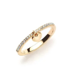 Schmuckladen Ring mit beweglichem Herz^ Valentinstag|Vergoldete Ringe