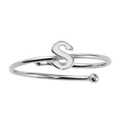 Schmuckladen Ring mit Buchstabe "S"^ Vergoldete Ringe|Buchstabenringe